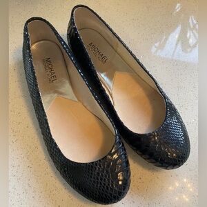 Michael Kors Leather Ballet Flats Size 8
